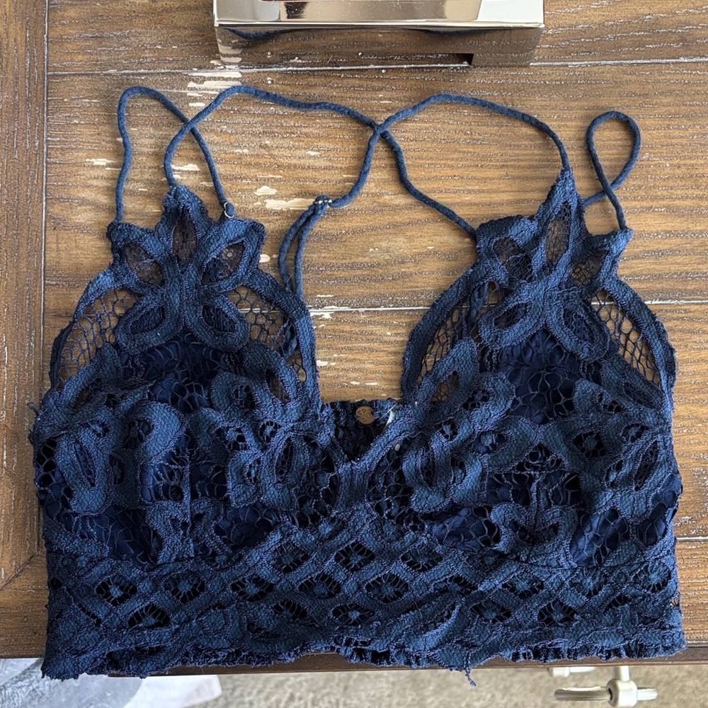 Navy Lace Bralette